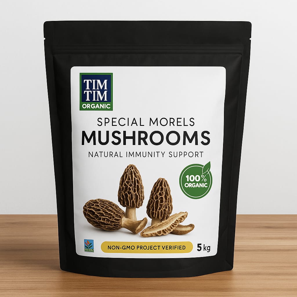 Tim Tim Organic Special Morel Mushrooms Without Tails 200g